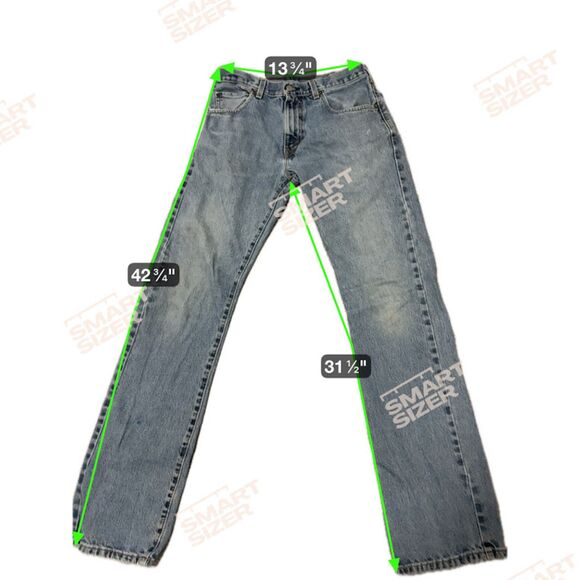 Levi's 517 Jeans 31x34 Medium Wash Thrashed Distressed Grunge Y2K Vintage Denim* - Picture 10 of 10